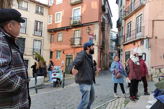 Alfama Tour in Lisbon Old Town - The History of Lisbon mural by Nuno Saraiva