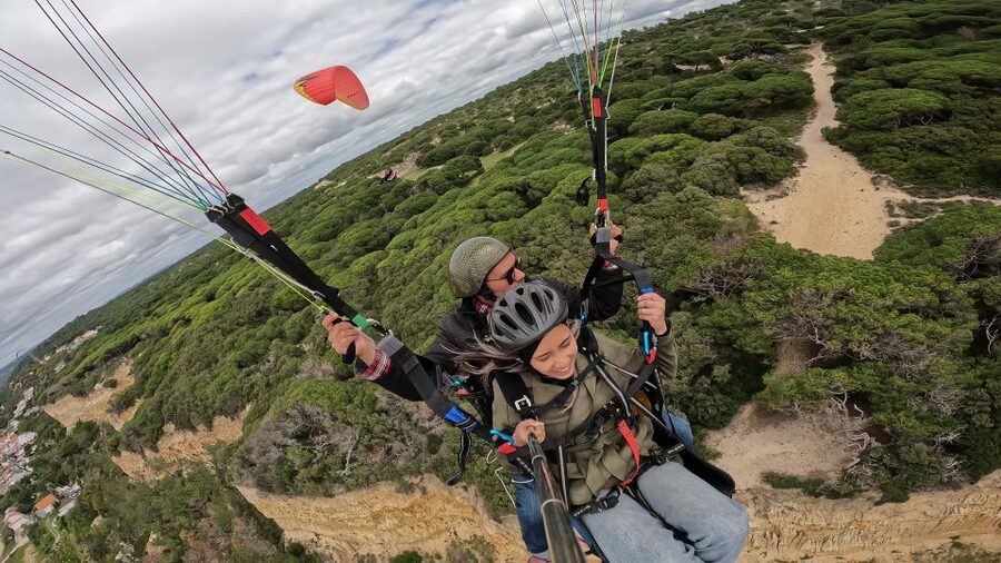 From Lisbon: Paragliding Flight with Transfers - The briefing, safety gear, and how you actually get ready to fly