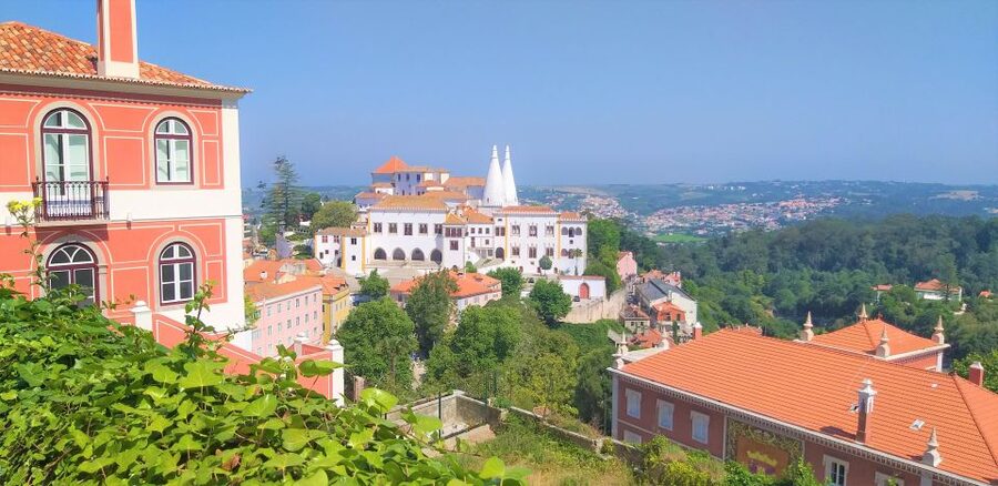 From Lisbon: Sintra, Regaleira and Pena Palace Guided Tour - Pena Palace: Romanticism in Full Color, Plus Ocean Views