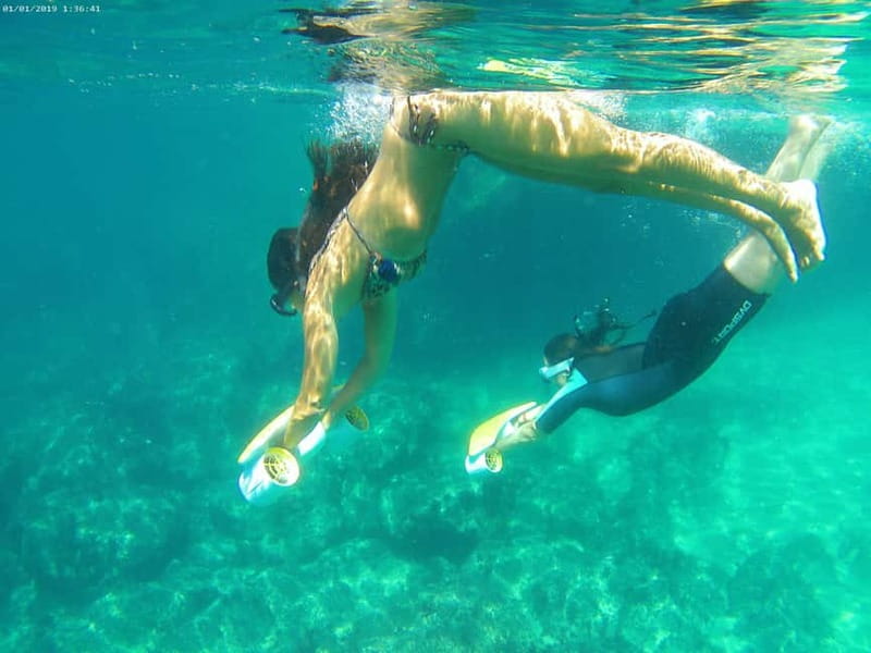 From Sesimbra: Sea Scooter Snorkeling boat Tour - Tips to feel confident on the electric scooters