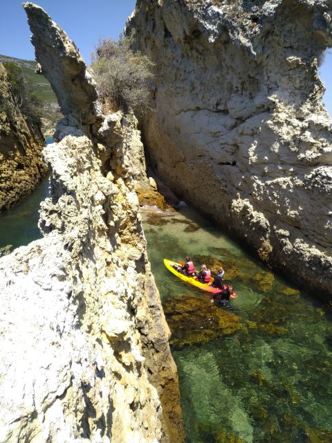 Lisbon: Arrábida Kayak and Coasteering Adventure Tour - Beach picnic lunch and the wine-and-chorizo finish