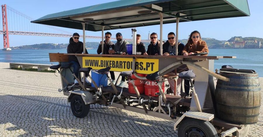 Lisbon: Beer Bike Tour with Sangria and Beer - MAAT and modern Lisbon architecture, seen while you’re actually moving
