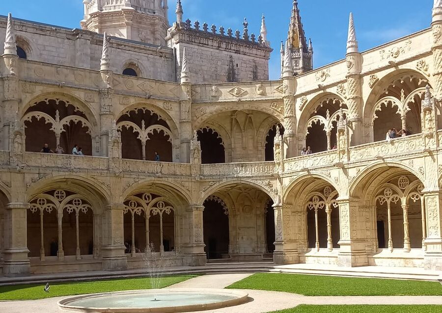 Lisbon: Belem, Jeronimos Monastery, and Coach Museum Tour - Inside Jerónimos Monastery cloisters: how your guide turns stone into a story