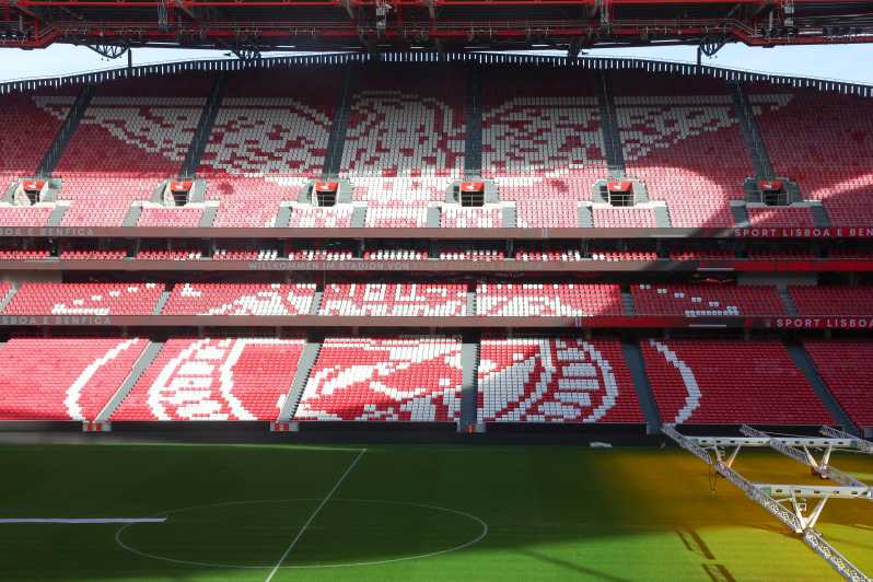 Lisbon: Benfica Luz Stadium Tour with Souvenir Scarf - Estádio da Luz structure: models, stands, and the big stadium feeling