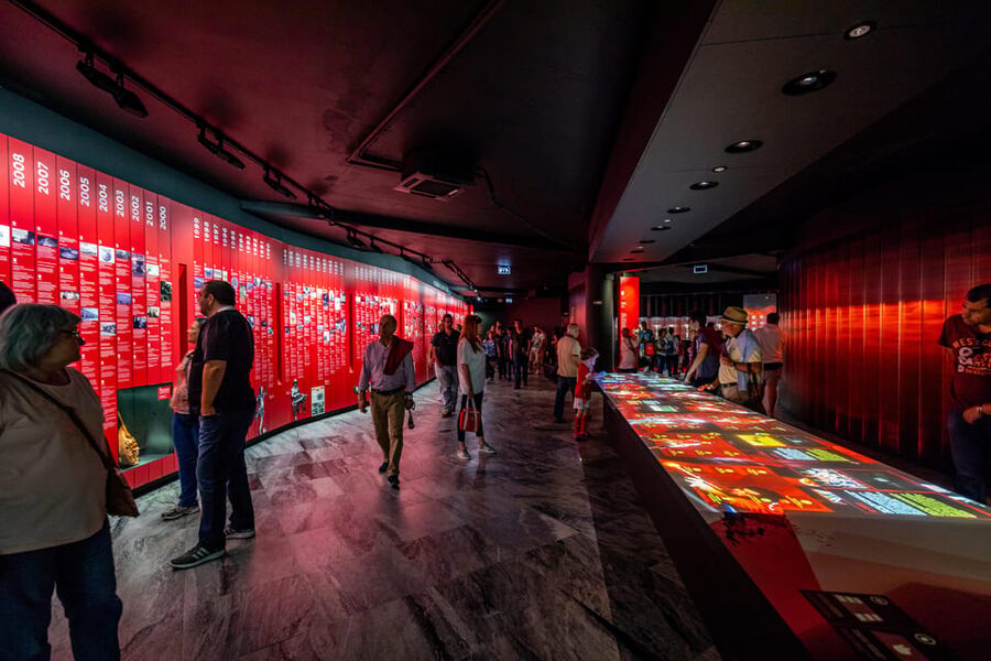 Lisbon: Benfica Stadium and Museum Tour with Meal and Scarf - Entering Estádio da Luz, Stands, Scale, and Match-Day Perspective