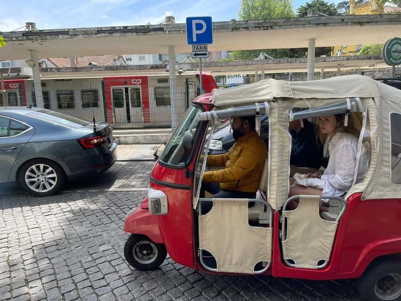 Lisbon: City Highlights Tuk-Tuk Tour with Pickup - Downtown connections: Rossio Square, Santa Justa, Commerce Square