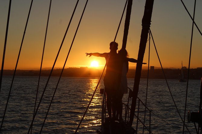 Lisbon: Daylight or Sunset on a Vintage Sailboat - The Early Glide: Monument to the Discoveries and the Belém Approach