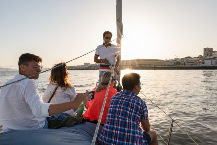 Lisbon: Daytime/Sunset/Night City Sailboat Tour with Drink - Getting there: Doca de Belém Gate 1, right by Padrão dos Descobrimentos