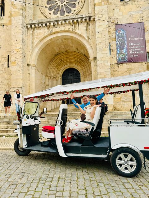 Lisbon: Discover Belem by electric Tuk Tuk - MAAT rooftop views, plus the Tagus River and bridges