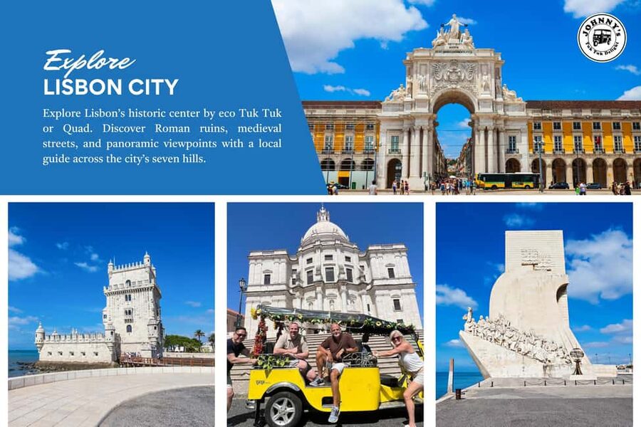 LISBON : Explore Old Town Alfama by Electric Tuk Tuk . - Starting at Time Out Market and getting oriented fast