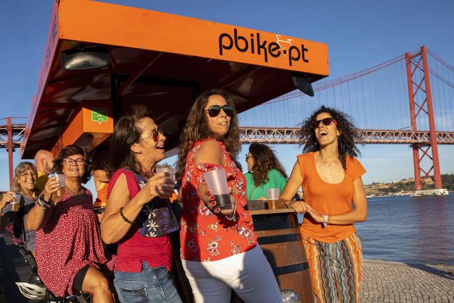 Lisbon: Fun Beer Bike by the Seafront - Drinks, vibe, and why 60 minutes is the sweet spot