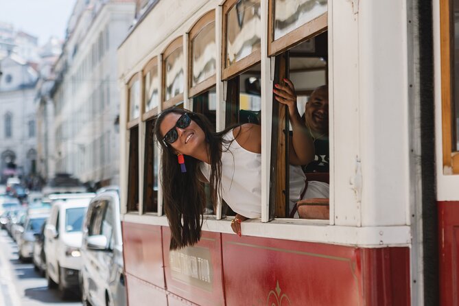 Lisbon Hills Red Tram by Tram 28 route - Chiado and Bairro Alto: Cafes, Art, and Steep Street Theater