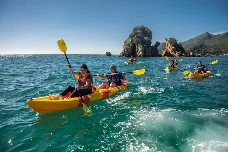 Lisbon: Kayak Tour Arrábida Natural Park, Setubal, Sesimbra - Paddling the Arrábida Bays: From Praia dos Coelhos to the Figueirinha Area