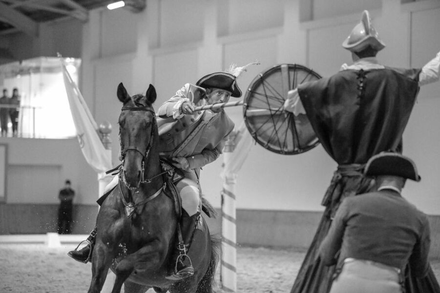 Lisbon: Morning of Equestrian Art with Lusitano Horses - Nora Patio Rehearsals With Period Music: When History Feels Like Atmosphere