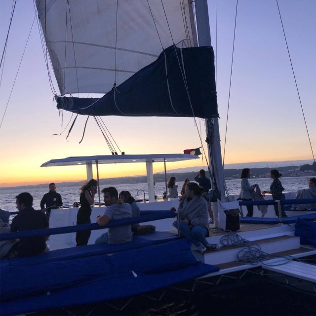 Lisbon: Private Catamaran Charter for up to 18-People - Participation level: sailing activities or total relax mode