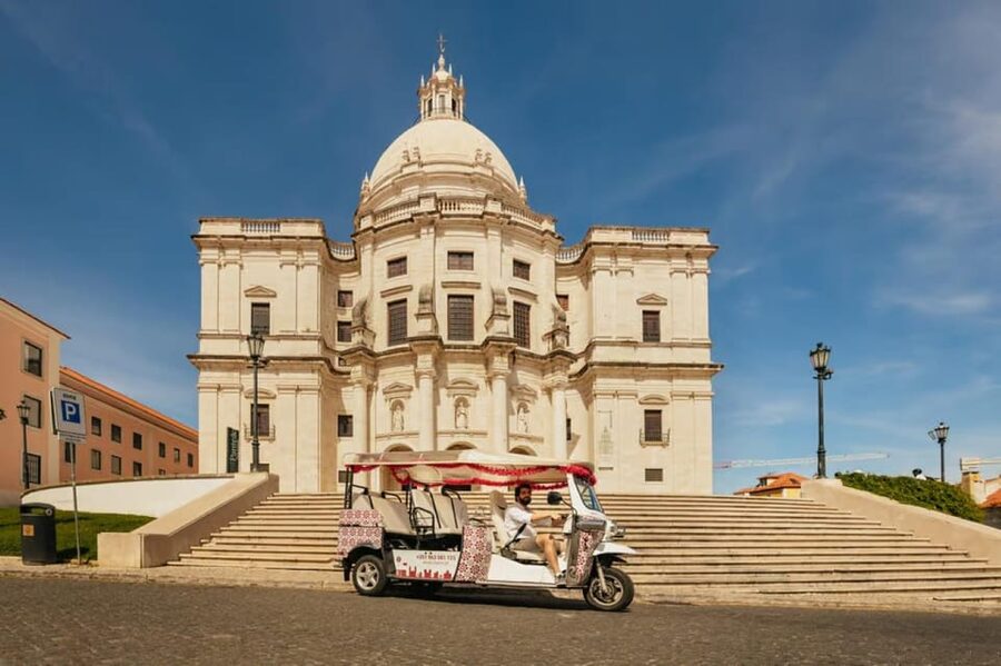 Lisbon: Private Guided Tuk-Tuk Tour with Hotel Pickup - Chiado and Bairro Alto: Romantic Lisbon, Fado atmosphere, and night energy