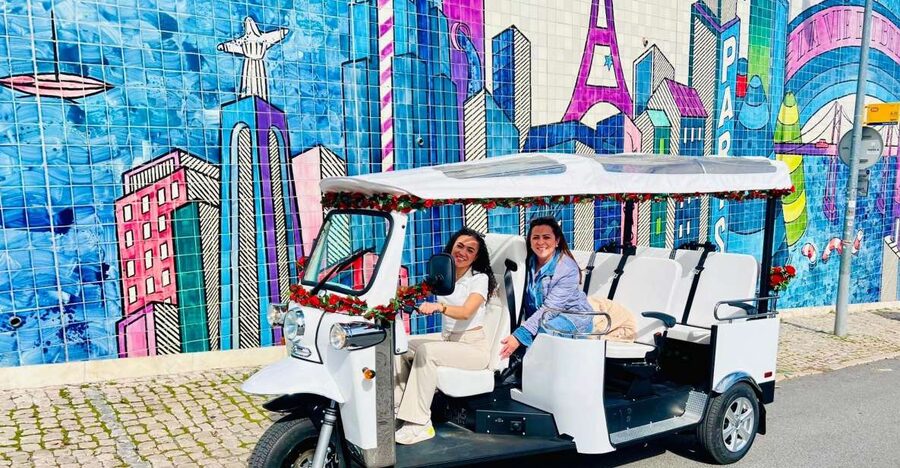 Lisbon: Private Sightseeing Tour by Tuk-Tuk - Time Out Market pickup, vehicle feel, and language options
