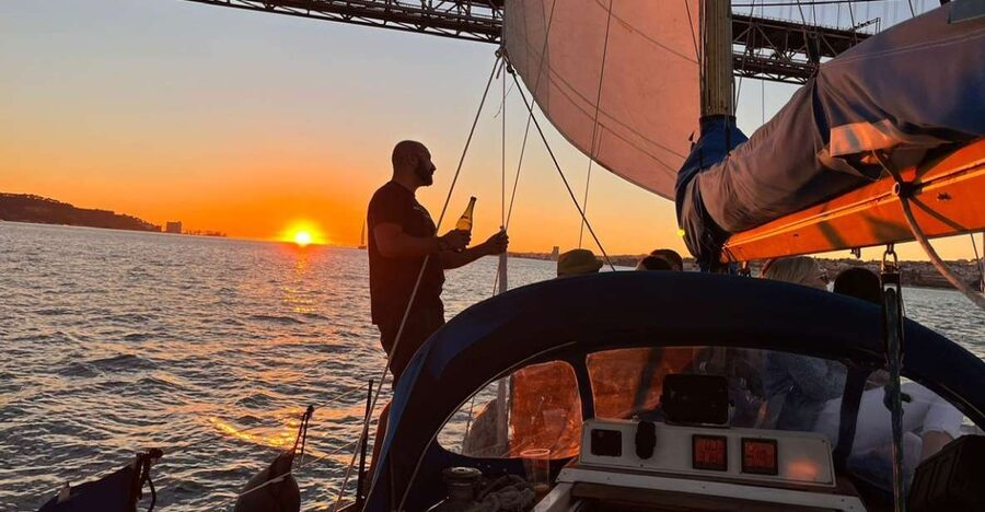 Lisbon: Sailboat Sunset Tour with a Drink - Tagus River sunset, Lisbon’s best viewpoint moves with you