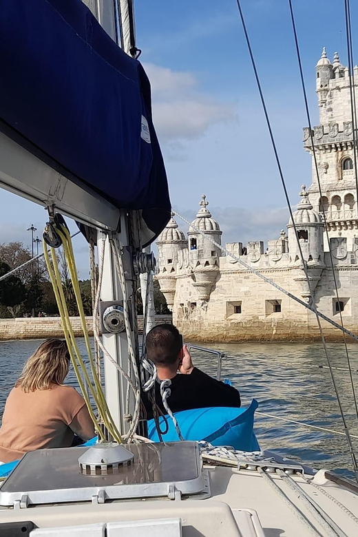 Lisbon: "Sunset" & "Day Tours" by boat, with drink and music - Where the cruise starts near Belém