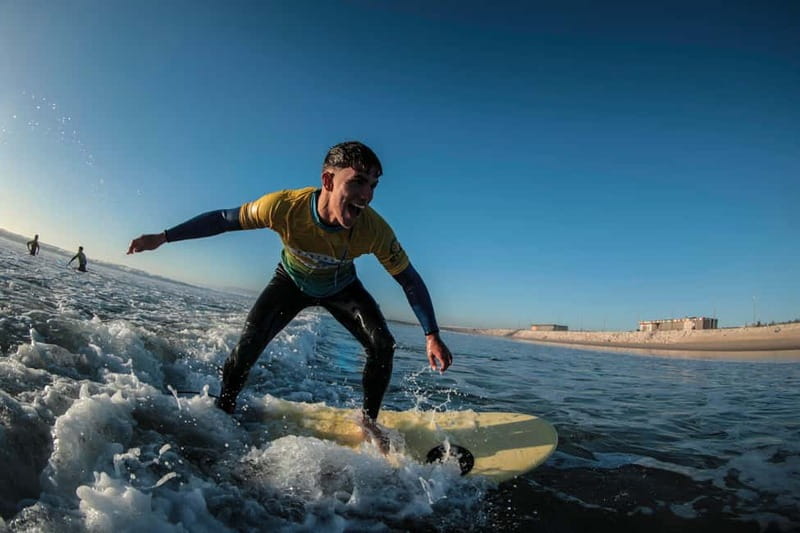 Lisbon: Surf Experience at Costa da Caparica - The water part: shallow practice and first-wave confidence