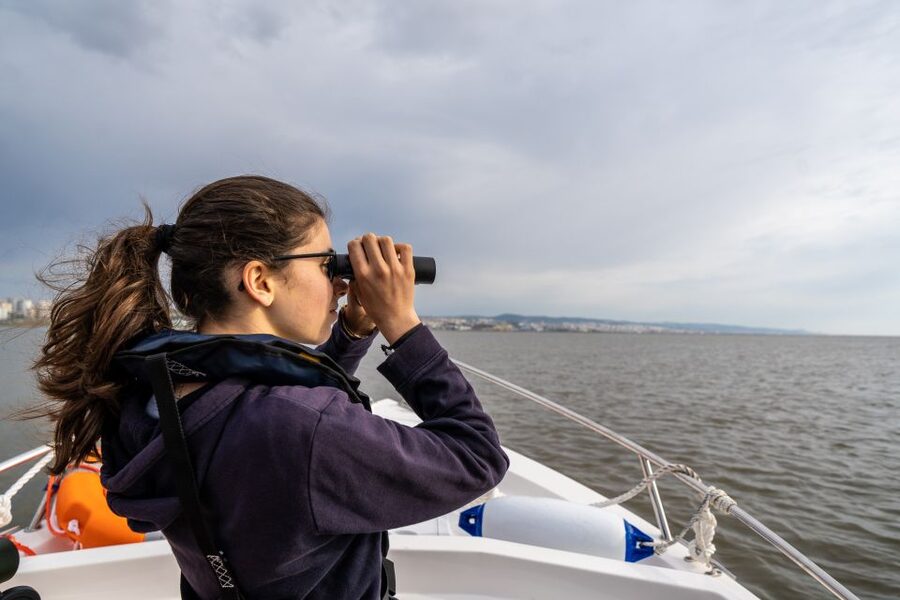 Lisbon: Tagus Estuary Nature Reserve Birdwatching Boat Tour - Vasco da Gama Bridge views: Lisbon, but from the water