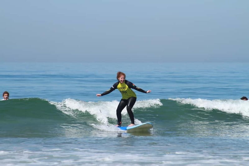 Lisbon: The Surf Instructor - surf lessons with transfer - What You Get Before You Ever Catch a Wave: Wetsuit, Board, Storage