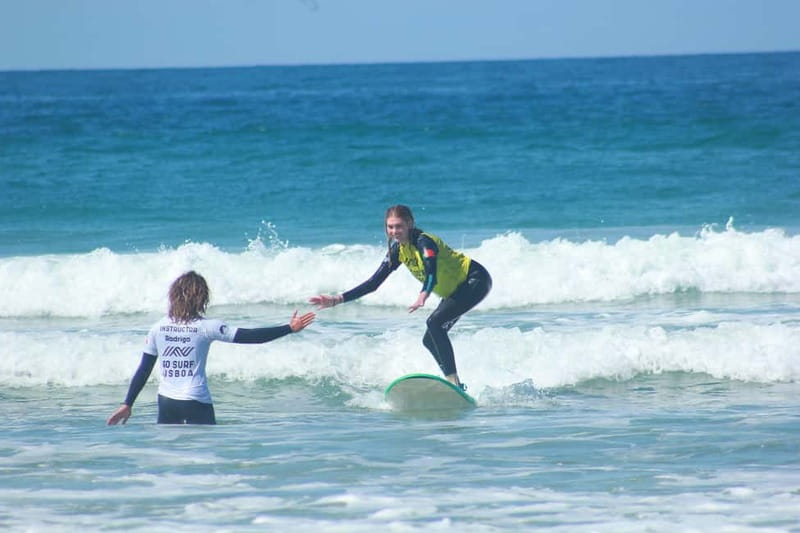 Lisbon: The Surf Instructor - surf lessons with transfer - The Photographer Moment: In-Water Coverage, Photos Sold Separately