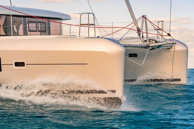 LUXURY Catamaran Sunset and Wine cruise - Where it starts: Alcantara meeting point and getting settled fast