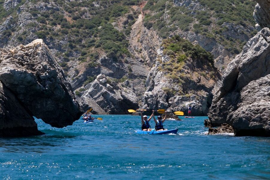 Sesimbra: Arrabida Natural Park & Caves Guided Kayaking Tour - What to Bring for a Sunny, Wet, Rocky Coast