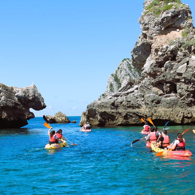 Sesimbra: Ribeiro Cavalo Beach, Caves, & Arrábida Kayak Tour - Getting There: Sesimbra Harbor Meeting Point and What to Wear