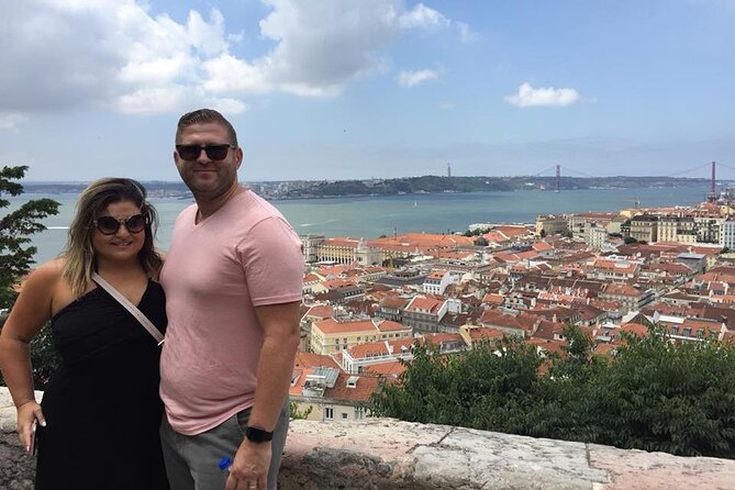 Tour of Lisbon in a Private Tour - Senhora do Monte: an even-higher viewpoint with shade, tiles, and a Mary statue